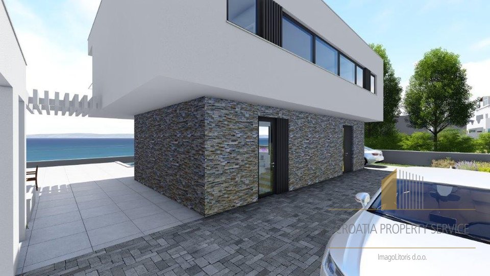 Building land with a beautiful sea view, 10 min from Split