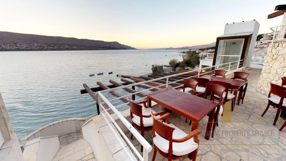WATERFRONT HOTEL IN THE FIRST ROW TO THE SEA, ON PAG