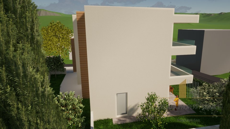 Penthouse with sea view, building under construction Ciovo, 420 000 €