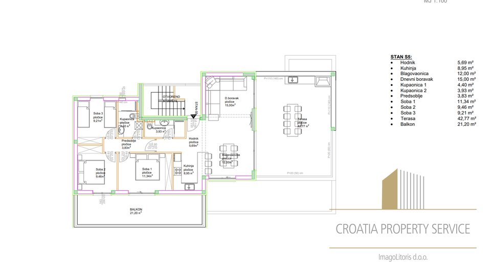Wohnung, 233 m2, Verkauf, Trogir - Čiovo