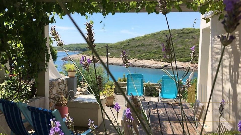 Vis island - a one-of-a-kind villa with a pool 20 m from the sea in a stunning setting