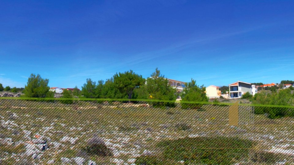 Građevinsko zemljište od 1.880 m2 s pogledom na more na otoku Vir