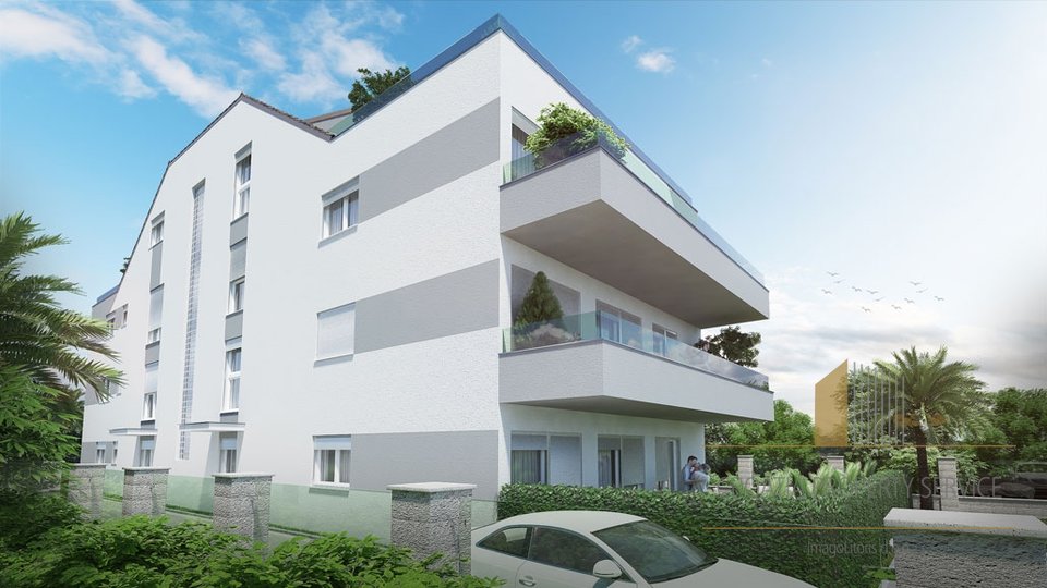 Two-room apartment in a building under construction only 300m from the beach in Rogoznica!