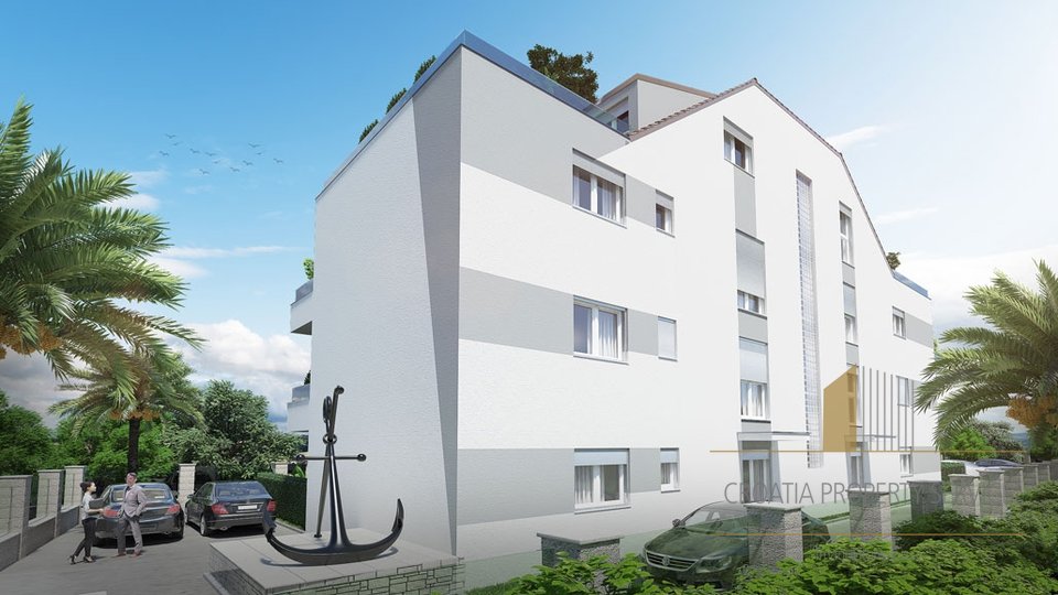 Двухкомнатная квартира в строящемся доме всего в 300 м от пляжа в Рогознице!