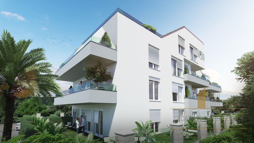 Dvosobni stan u zgradi u izgradnji samo 300m od plaže u Rogoznici!