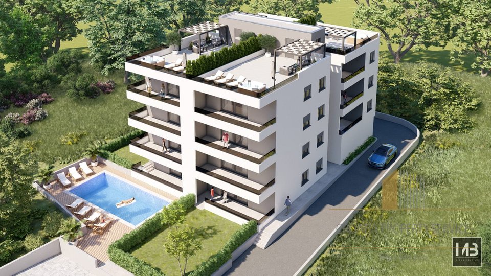 Modernes Wohnhaus im Bau 100 m vom Meer entfernt auf Ciovo!