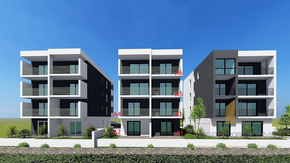 Apartments mit einem oder drei Schlafzimmern in einem neuen Gebäude mit Blick auf das Meer in Tucepi!