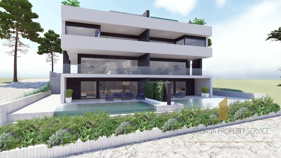 Luxury modern apartments first row to the sea near Zadar!