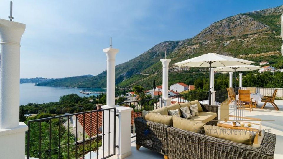 Fascinantna vila s pogledom na morje v bližini Dubrovnika!