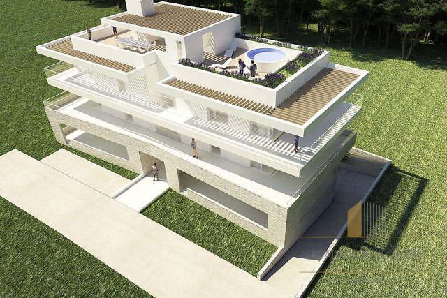 Luxury penthouse with roof terrace and sea view near Zadar!