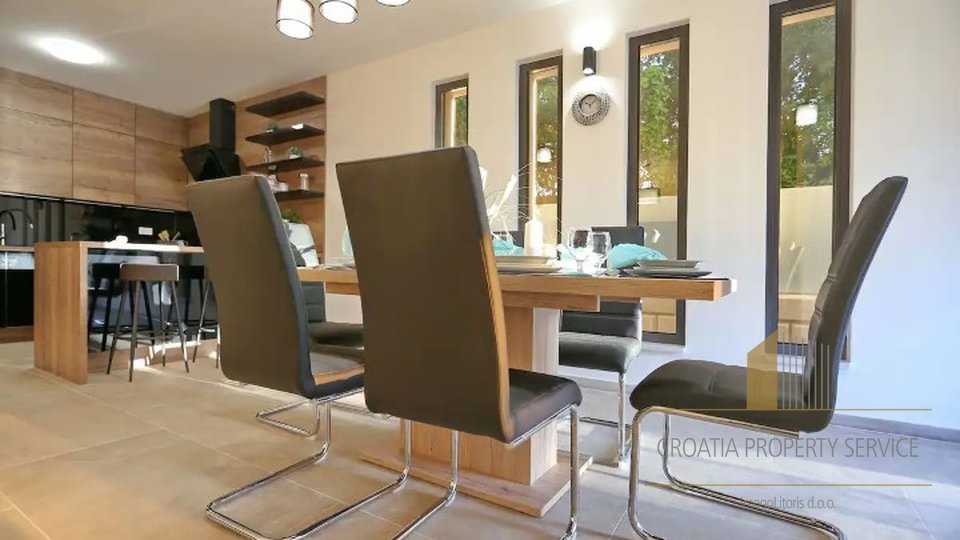 New modern villa with pool 200m from the beach in Zaton!