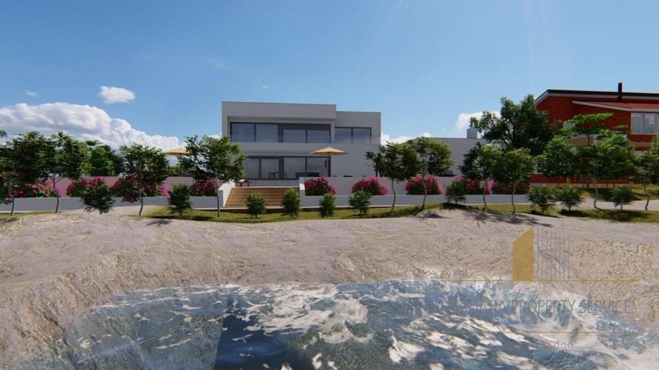 Luxuriöse 5-Sterne-Villa im Bau, erste Reihe zum Meer in der Nähe von Zadar!