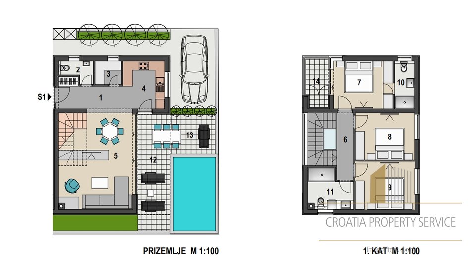 Luxury duplex apartment second row from the sea - Mandre, island of Pag!