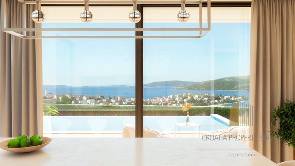 Luxury villa with a beautiful view of the sea in the vicinity of Trogir!