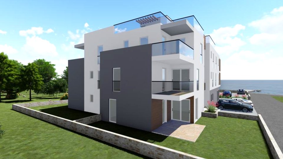 Modern spacious apartment in a new building, first row to the sea - Srima, Vodice!