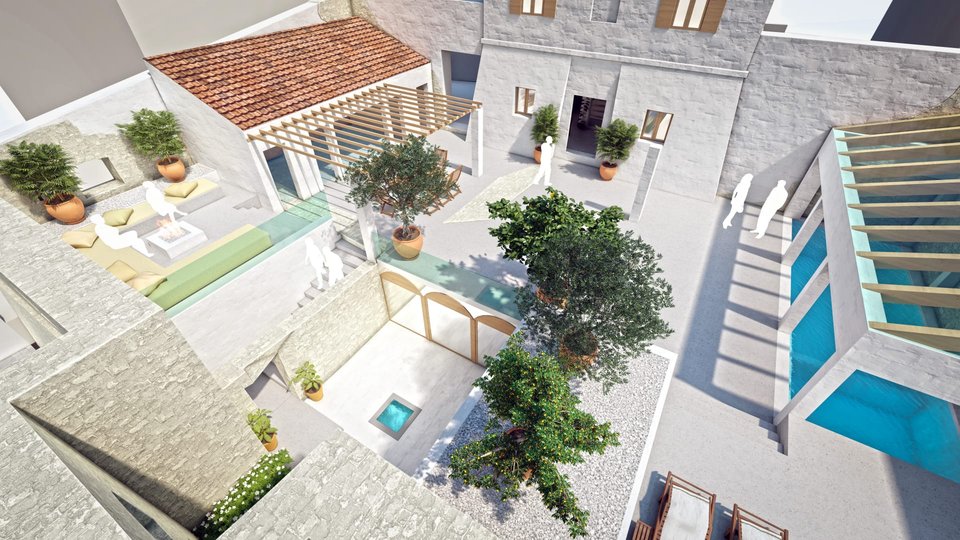 Kastel first row by the sea for renovation in Sućuraj on the island of Hvar!