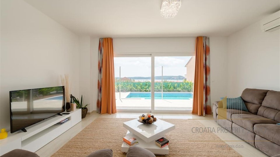 New modern villa with roof terrace and sea view - Trogir!