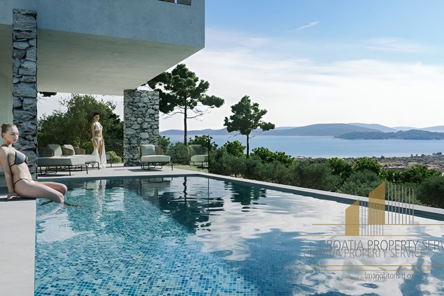 Modern luxury villa with sea view in Vodice!