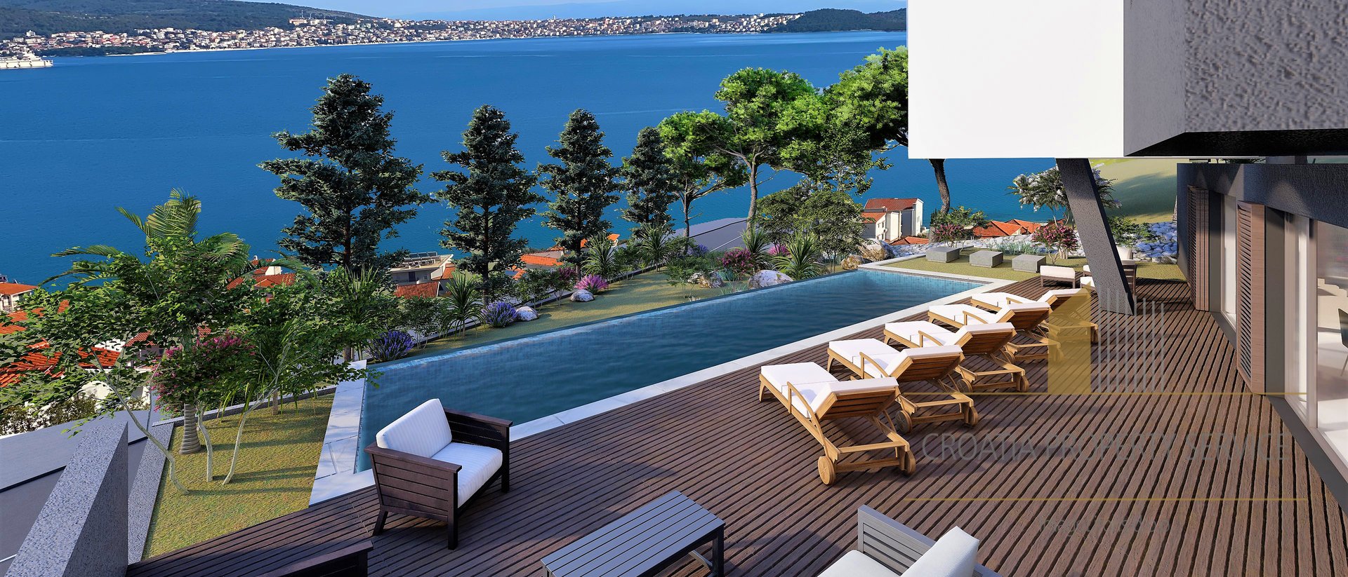 Luksuzna vila Seaview na ekskluzivni lokaciji s pogledom na morje v bližini Trogirja!