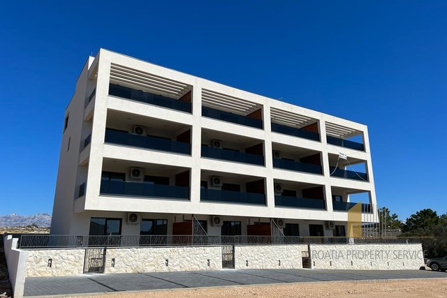 Modern apartment in a new building 250 m from the beach on the island of Pag!