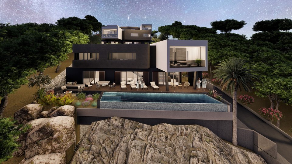 Moderna luksuzna vila OCEAN s pogledom na morje v bližini Trogirja!