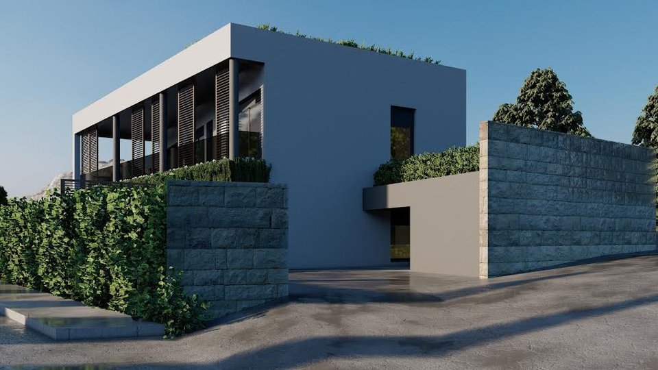 Elegant modern villa under construction 50 m from the sea near Šibenik!