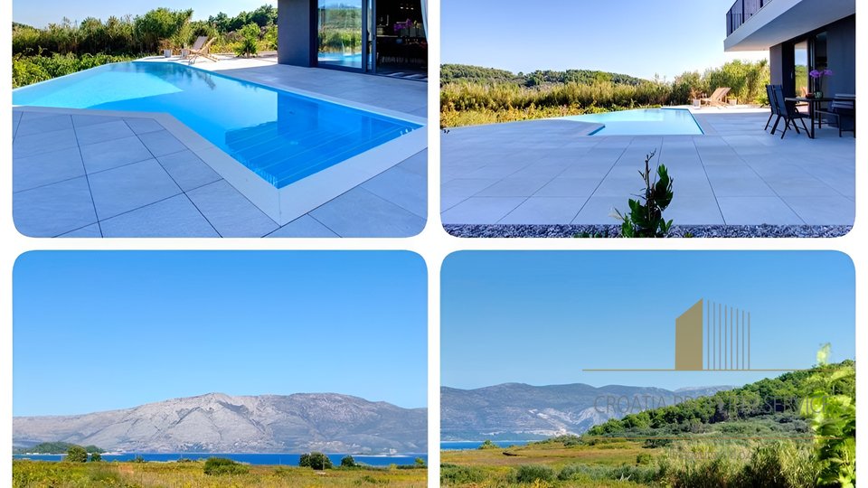 Modern villa with a panoramic sea view on the island of Korčula!