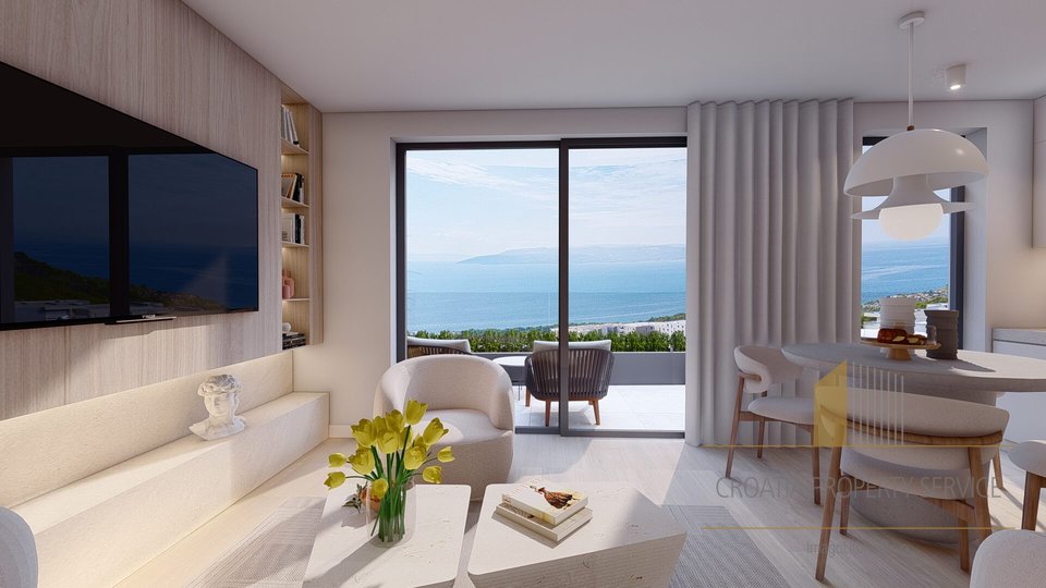 Three-room apartment with sea view in a luxurious new building - Makarska!