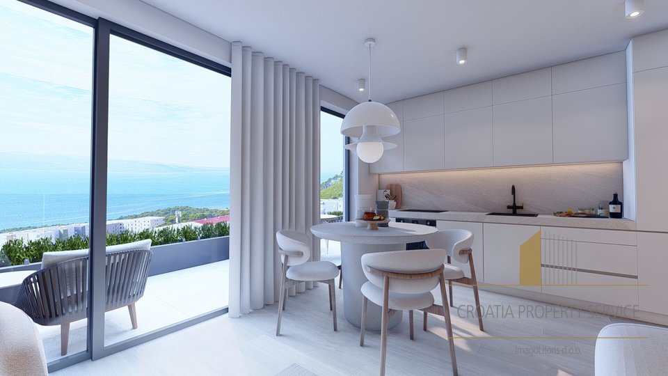 Three-room apartment with sea view in a luxurious new building - Makarska!
