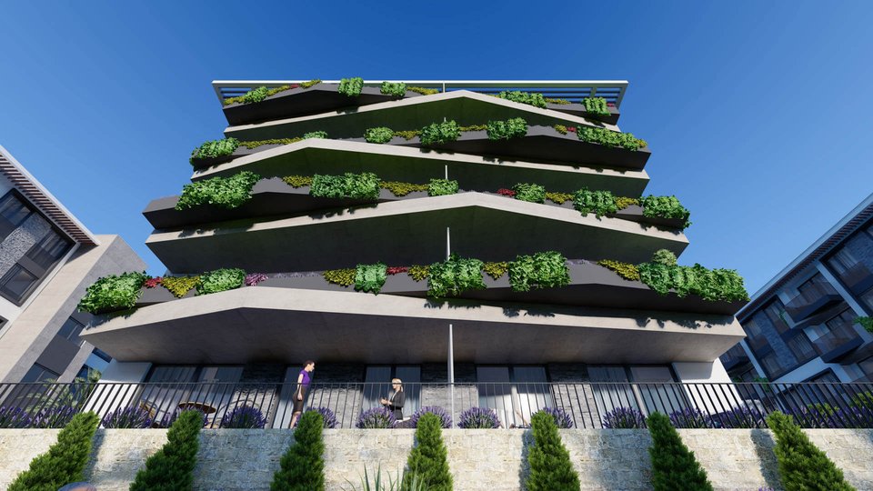 Luxusapartment mit Terrasse und Garten in einem modernen Komplex im Bau - Makarska!