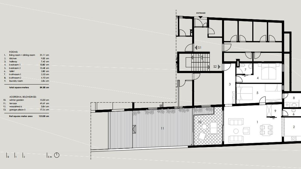 Appartamento, 141 m2, Vendita, Podstrana