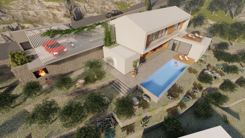 Moderna luksuzna vila s panoramskim pogledom na morje - Preko, Ugljan!