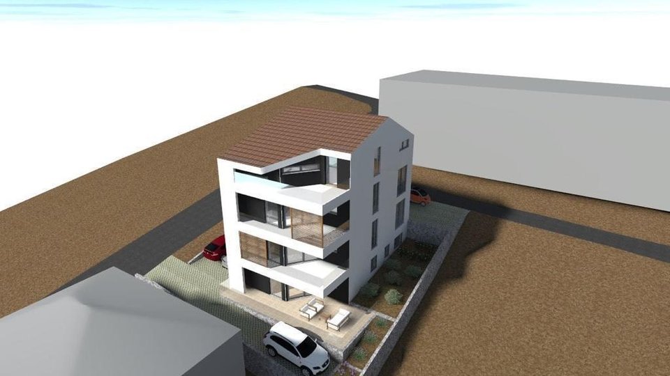Prostoren apartma z odprtim pogledom na morje v novi stavbi na otoku Čiovo!