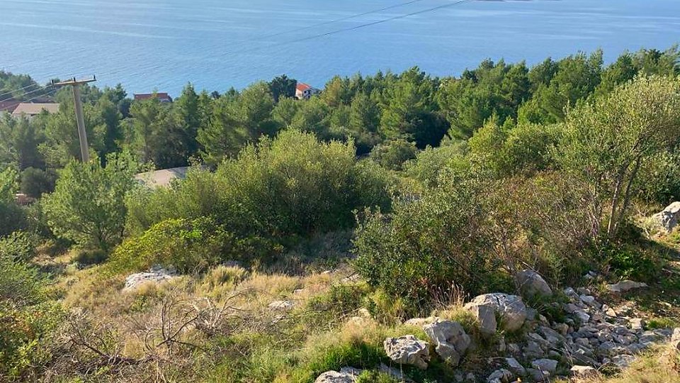 Gradbeno zemljišče s prekrasnim pogledom na morje - Zavala, otok Hvar!