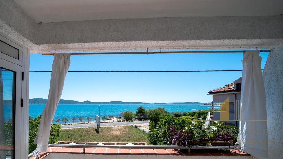 Well-established pension in an attractive location, first row by the sea in Sukošan!