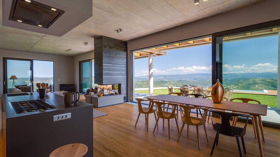 Očarljiva dizajnerska vila z oljčnim nasadom in 5 h zemljišča - Motovun, Istra!