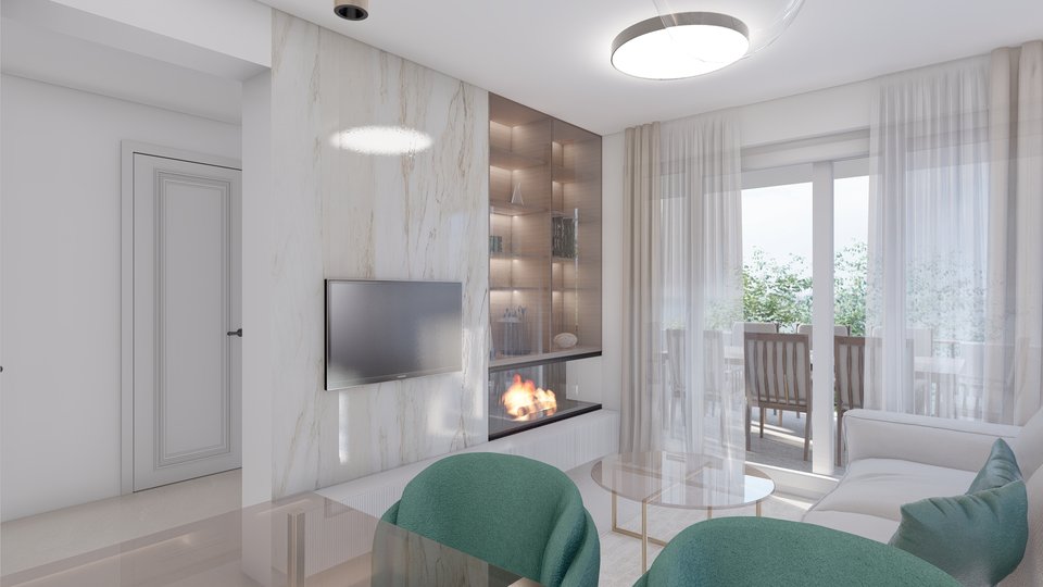 Новая роскошная вилла с тремя апартаментами рядом с пляжем недалеко от Трогира!