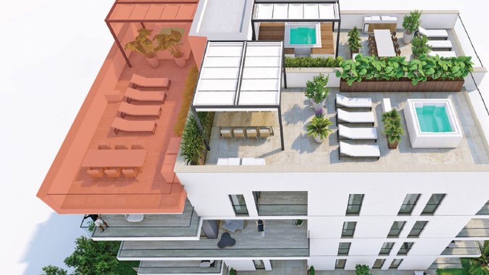 Apartma v luksuzni novi stavbi s pogledom na morje na otoku Čiovo!