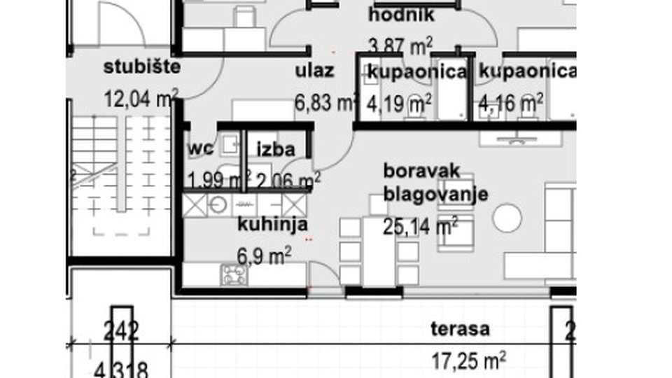 Appartamento, 190 m2, Vendita, Privlaka