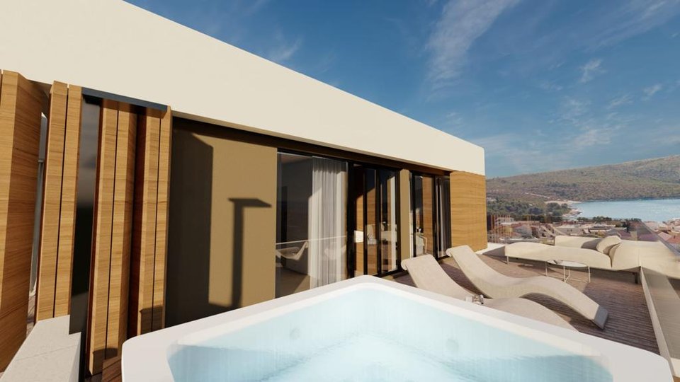 Luxus-Penthouse mit Panoramablick auf das Meer - Primošten!