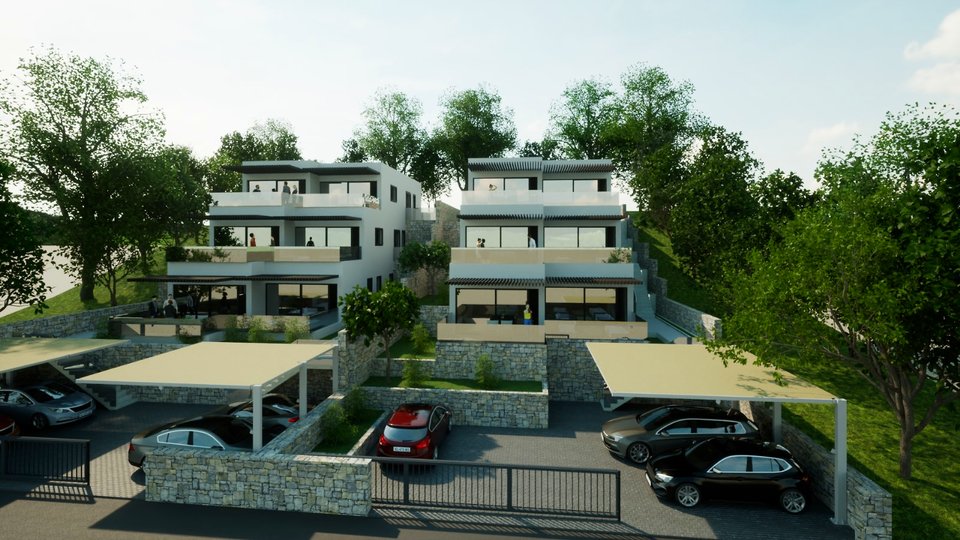 Luxus-Penthouse in einem Neubau, erste Reihe am Strand in der Nähe von Šibenik!