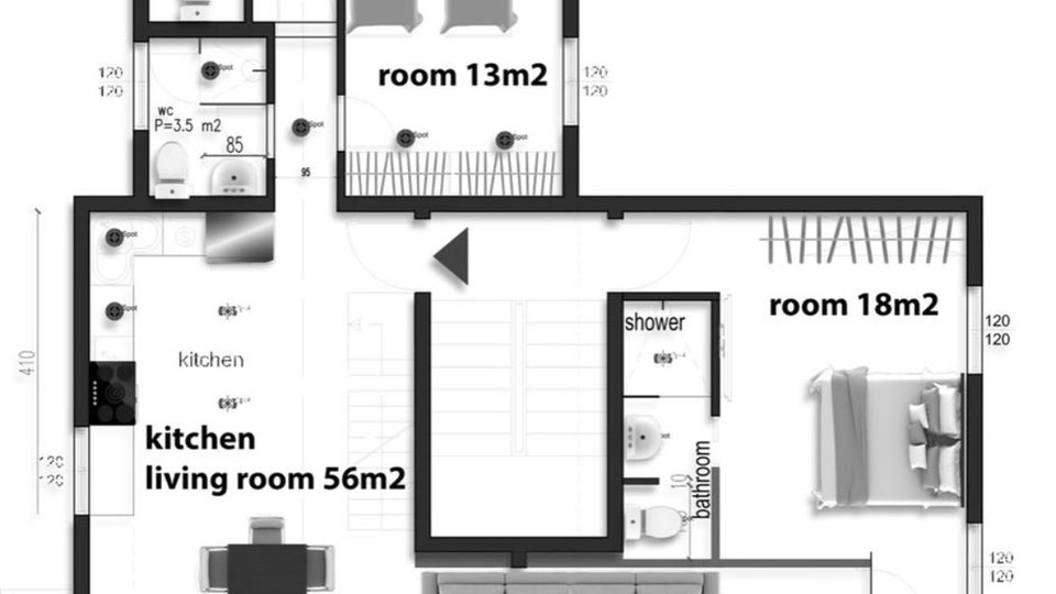 Appartamento, 240 m2, Vendita, Trogir - Čiovo
