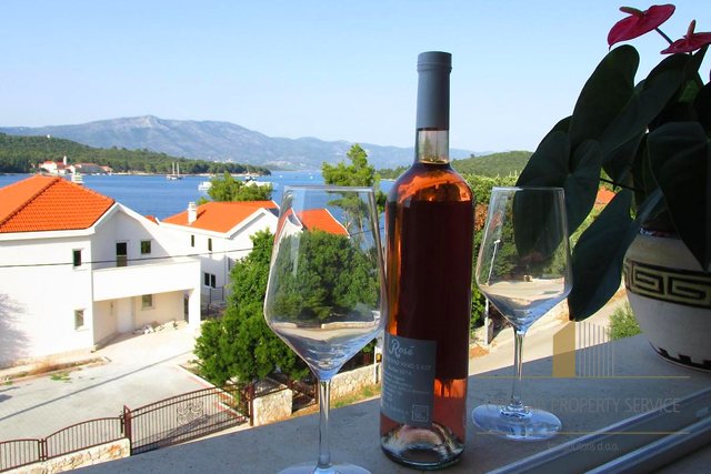 Apartmanska kuća s pogledom na more na otoku Korčuli!