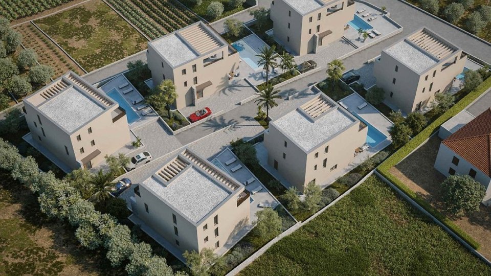 Attraktives Grundstück mit Baugenehmigung für sechs Villen - Trogir!