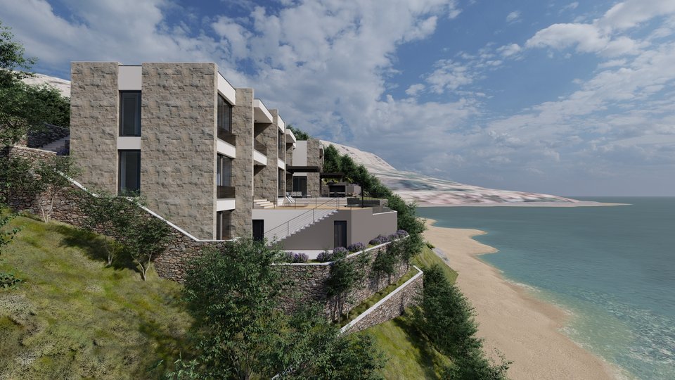 Exklusiver Agenturverkauf - Einzigartiges Baugrundstück mit Baugenehmigung, erste Reihe zum Meer an der Riviera von Omiš!