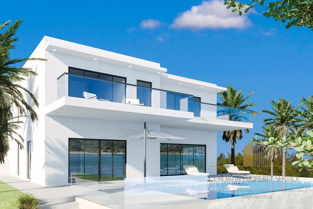 Ekskluzivna luksuzna vila z bazenom, le 150 m od plaže v bližini Splita!