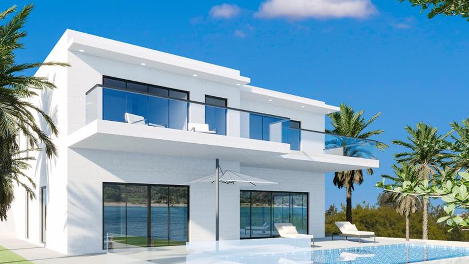 Exklusive Luxusvilla mit Pool, nur 150 m vom Strand entfernt in der Nähe von Split!