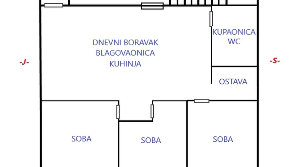 Three-room apartment in a quiet neighborhood - Split!