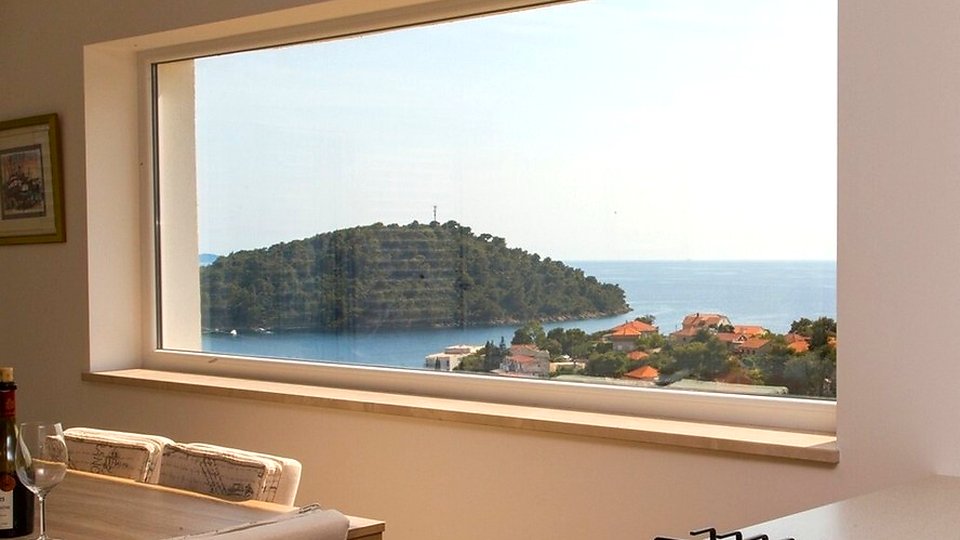 A beautiful villa with a panoramic view of the sea on the island of Korčula!