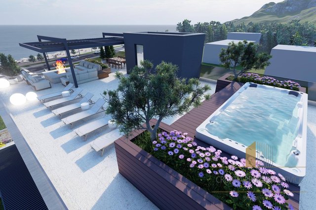 Luxury penthouse first row to the sea - exclusive offer in Sukošan!